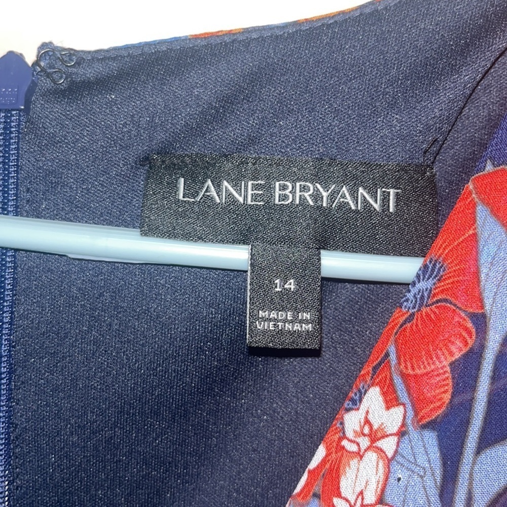 Lane Bryant Floral Wrap Dress - Picture 2 of 5